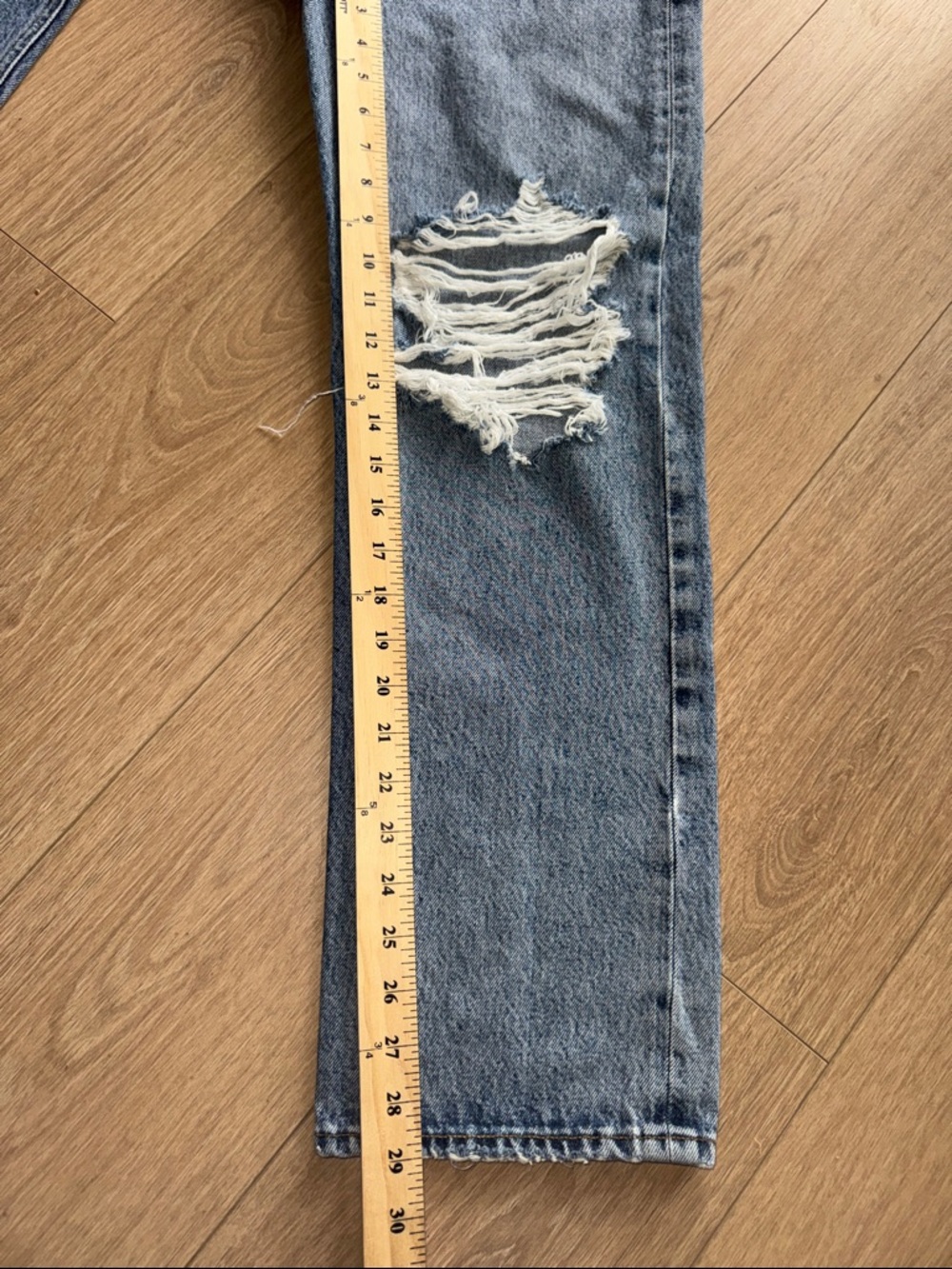 Agolde 90s Pinch Waist High Rise Straight Distressed Jeans Size 25 (estimated) - Picture 16 of 16